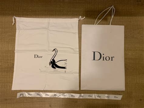 dior swan dust bag|genuine dior bag.